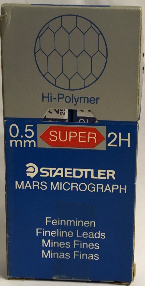 Staedtler Vintage 0.5 2H Marsmicograph Fineline Leads # 250 05 2H