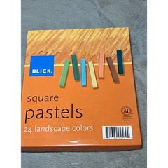 Blick Square Pastels 24 Landscape Colors Non-Toxic Art Drawing Supplies Set