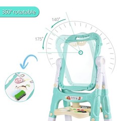 Easel for Kids,Rotatable Double Sided Easel for Kids Adjustable Standing Art …