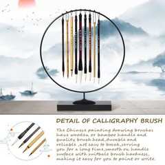 10pcs Chinese Calligraphy Brushes Set Painting Writing Brush Kanji Japanese Sumi