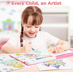 Paint with Water Coloring Books for Toddlers, Watercolor Painting Sets for Kids