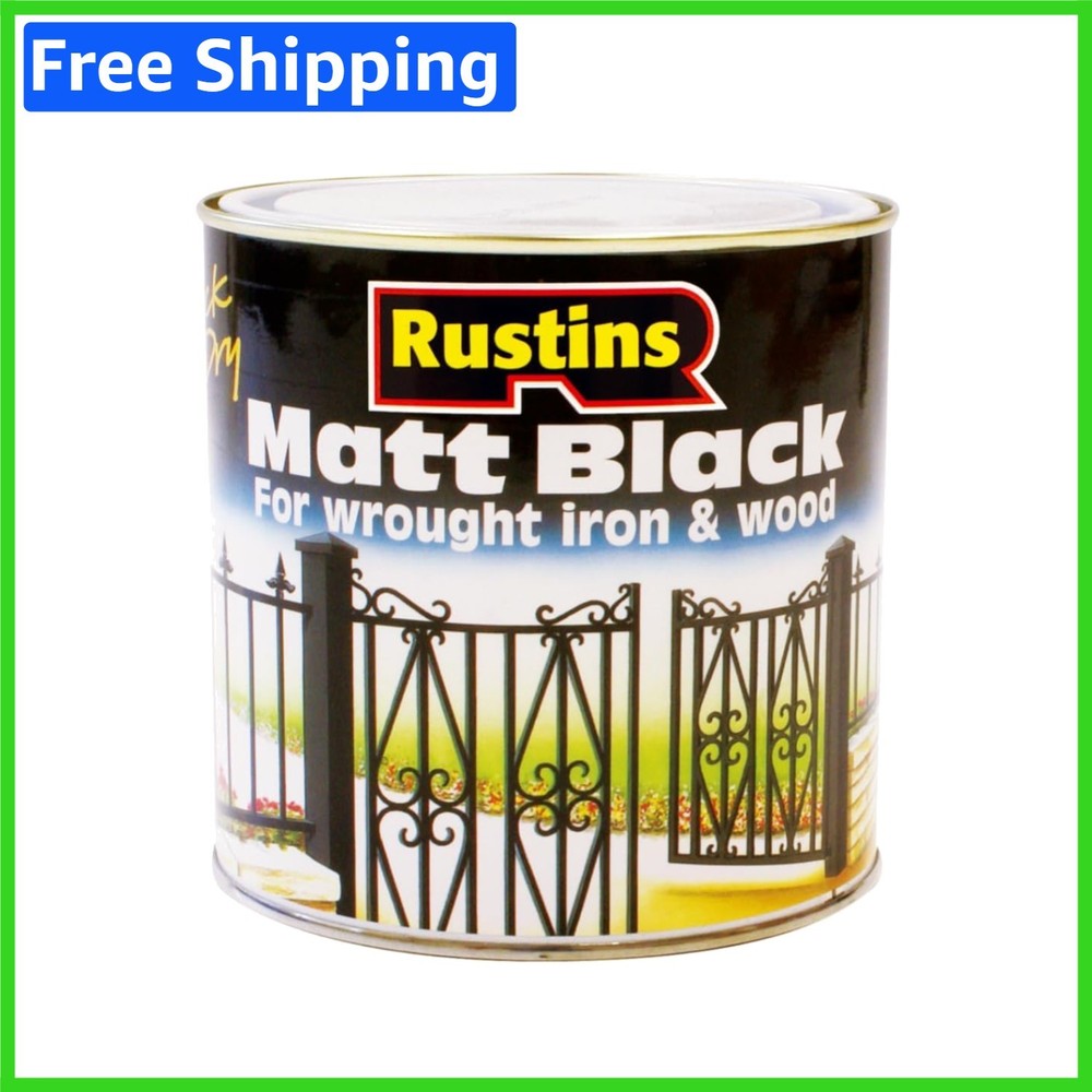 Easy Application Quick Drying Matt Black Paint 250ml – Ideal for DIY Projects