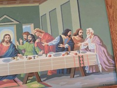 1960’s Paint By Number The Last Supper Religious Painting 35″x17.5″ Framed