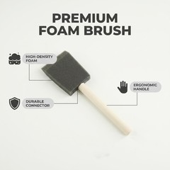 Poly Foam Brushes 21pcs, Sponge Brushes, High Density Foam Paint Brush for Pa…