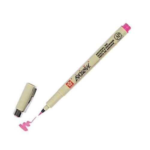 Sakura Pigma Brush Marker Flex Archival Ink Rose Pink Art Cartoon Office School