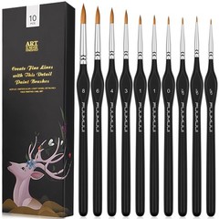 Kolinsky Sable Watercolor Brushes, 10pcs Sable Detail Paint Brush Set Will Ke…