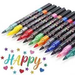 24 Colors Glitter Markers,Glitter Paint Pens Sparkly Metallic Shimmer Marker …