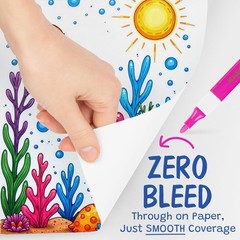 The Pencil Grip Magic Stix Washable Acrylic Markers For Kids And Teens 36