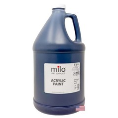 Black Acrylic Paint 128 oz (1 Gallon) – Non-Toxic, AP Certified, Bulk Art Supply