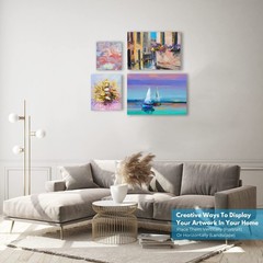 24-Pack 𝗣𝗥𝗘𝗠𝗜𝗨𝗠 Canvas for Painting, 6 of 5×7, 8×10, 9×12,11×14 Painti…