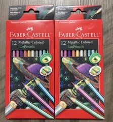 Faber-Castell 12 Metallic Colored Lot Of 2 – New