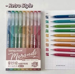 The Coloring Set: Pack of 9 L. Morandi Gel Pens & 24 Pg Animal Coloring Book