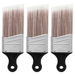 Wesquer 3-Pack Short Handle Angle Paint Brushes for Precision Trim & Cut-in P…