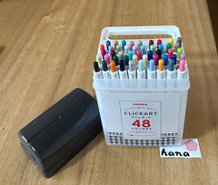 Zebra Clickart 48 Colors Set Water-Based Marker Pens with Case Japan