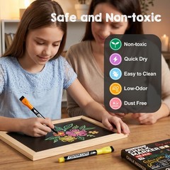 Magnetic Liquid Chalk Markers for LED Drawing Note Board Calendar Planning Bo…