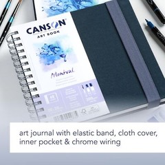 Art Book Watercolor Paper Notebook 8.3×5.8 inch White Pages Artist Sketching