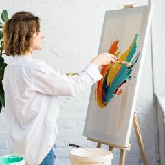 ESRICH Stretched Canvas for Painting 16×20 Inch, 6Pack 16x20in-6Pack, White