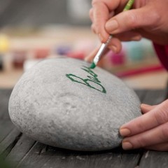12 PCS 34 Inch Large Natural River Rocks Flat Smooth Craft Stones Painting