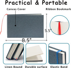 5.5″ X 8.5″ Watercolor Pad, Pack of 2 (76 Sheets), 110 Lb (230 GSM), Acid-Free P