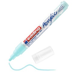 edding 5100 acrylic marker medium – 1 Count (Pack of 1), pastel blue mat