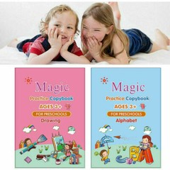 4Pcs Magic Practice Copybook Groove Handwriting Copy Book Calligraphy For Kids