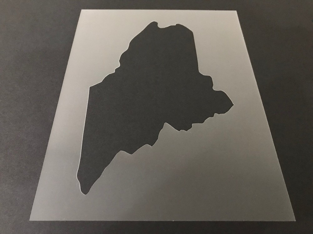 Maine #1 Stencil 10mm or 7mm Thick, States, College, Outline, Crafts