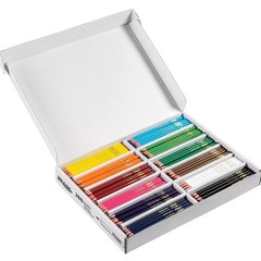 Colored Pencils Classroom Pack, Assorted Colors, 3.3 mm Core, 288 Count