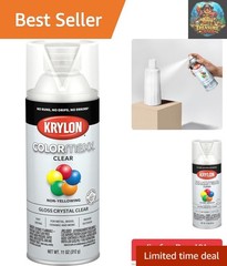 K0007 COLORmaxx Acrylic Clear Finish for Indoor/Outdoor Use, Gloss Crystal Cl…