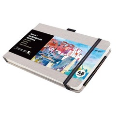 48 Pages 8.5×5.5 Inch Cold Pressed Watercolor Journal Mixed Media Art Book
