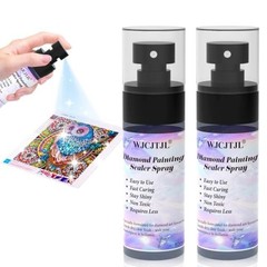 Quick Dry Diamond Painting Sealer Spray – 2 Pack, Easy Use, No Brush, Keeps Art