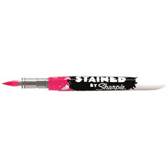 1x Sharpie Stained Fabric Ink Marker Pen Brush Tip Pink