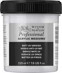 Professional Acrylic Medium, Matt UV Varnish, 225Ml (7.6-Oz)