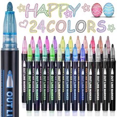 Easter Basket Stuffers, Outline Glitter Markers, Easter Basket Stuffers for T…