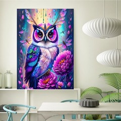 KEUASDV Diamond Painting Kits for Adults, Owl 5D DIY Art Owl, ColorH