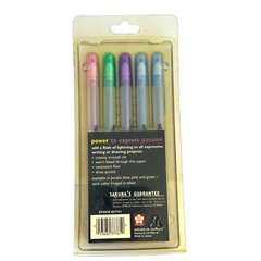 Sakura Gelly Roll Lightning 0.4 Med Line Gel Ink Rollerballs Set Of 5 Vintage