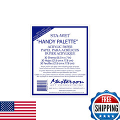 Masterson Sta-Wet Handy Palette Acrylic Paper Refill 30 Sheets 11000003