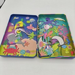 Floss & Rock Ocean Magnetic Playtime Tin Set Complete Kids Travel Toy Used