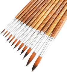 Watercolor Brush Set Pure Kolinsky Sable Hair Pointed Round Art Paint