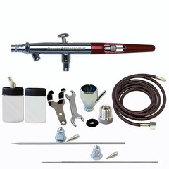 Paasche MIL Double Action Airbrush Kit MIL-3AS Siphon Feed USA Made Hobby Spray