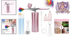 Airbrush Kit Wireless Portable Air Compressor Nail Art Makeup Spray Gun