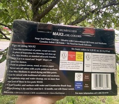 Vintage Grumbacher MAX2 Water Mixable Oil Paint Set 6x37ml Factory Sealed