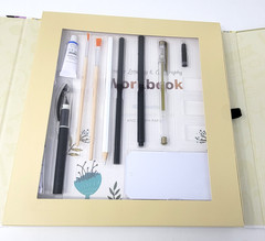 SpiceBox Creative Hand Lettering Kit Learn Calligraphy Set w/ Workbook Creative