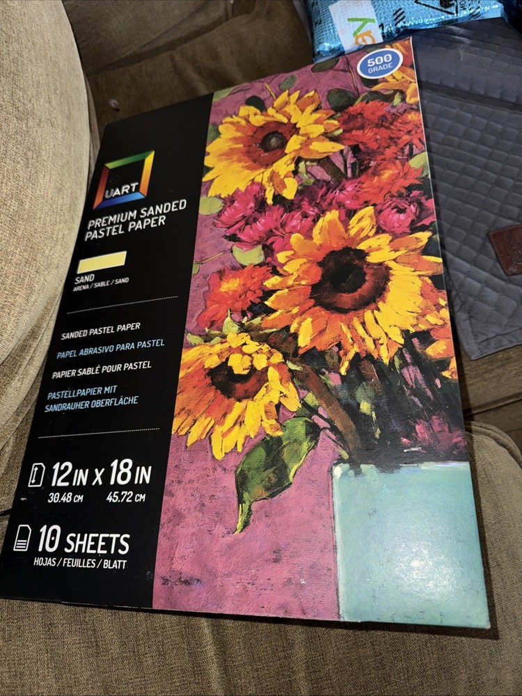 New Genuine UART Premium Sanded Pastel Paper 12 x 18 inches 500 Grade 10 Sheets