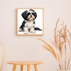 Shih Tzu Dog Paint by Numbers for Adults Beginner, Paint by Number PB248-1