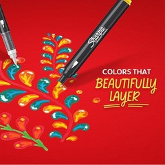 Creative Markers, Combo Pack, Water-Based Acrylic, Bullet & Brush Tips, Assor…