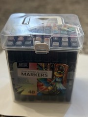 Artist’s Loft Dual-Ended Alcohol Markers Set, 48 Count, Multicolor