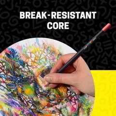 Colored Pencils, 24ct Soft-Core Artist Set Vibrant Colors for Blending, Shading