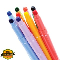 Ooly Confetti Stamp Double-Ended Markers Set of 9 – Double Ended Stamp Marker…