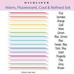 Zebra 15ct Mildliner Dual-tip Creative Colorful Marker Gifting: Mildliner