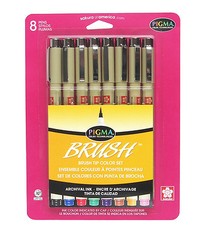 Pigma Brush Marker Set Of 8